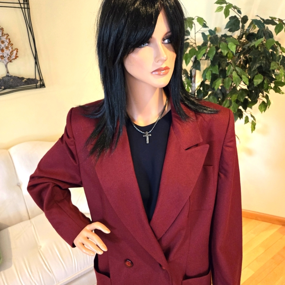 Harve Bernard Double-Breasted Rust Color Woman's … - image 1